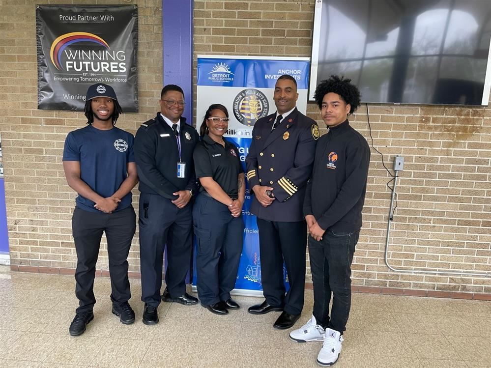  Students with the Fire Department